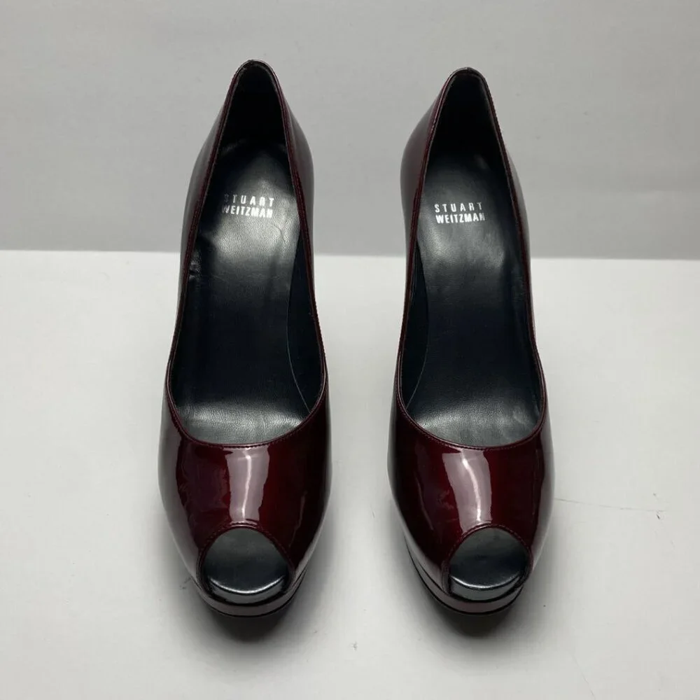 stuart weitzman burgundy